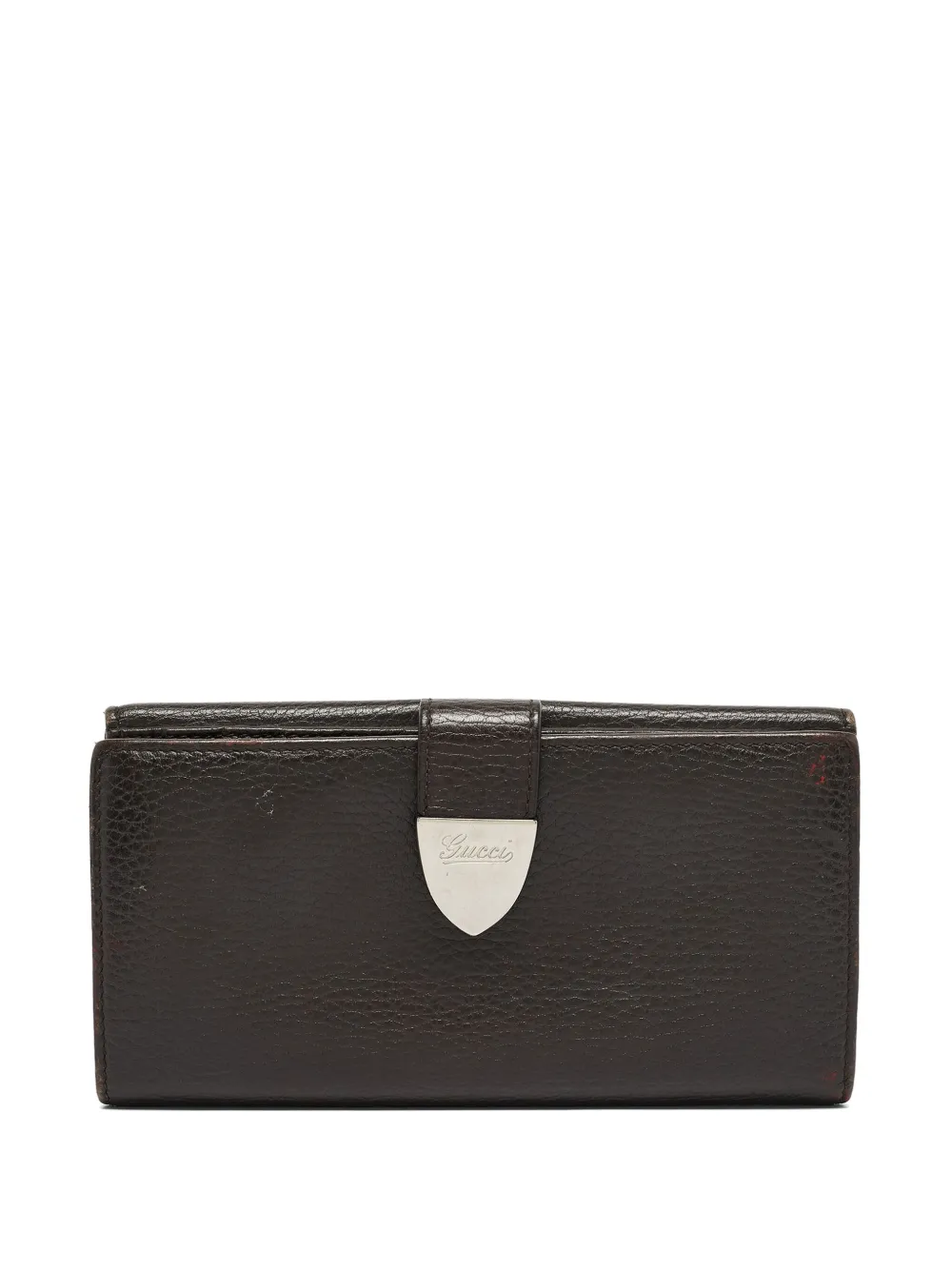Gucci Pre-Owned cartera Signoria de piel | marrón | Image 1