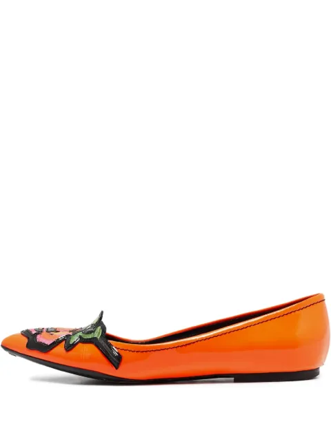 Louis Vuitton Pre-Owned flats con bordado floral