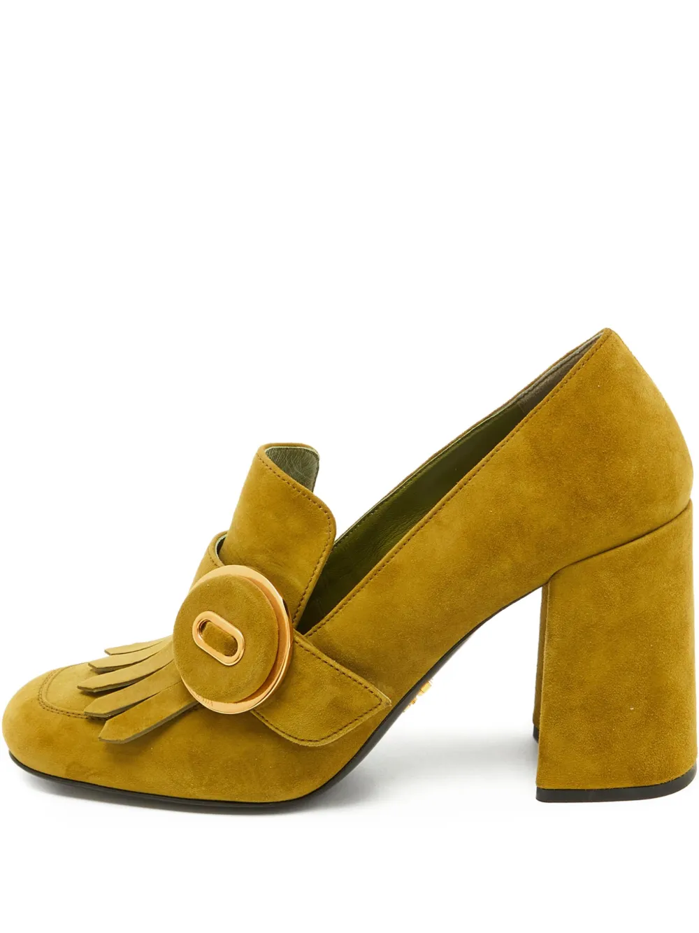 Prada Pre-Owned 90mm fringed pumps | Green | Image 1