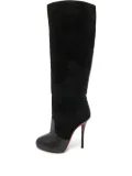 Christian Louboutin Pre-Owned 120mm suede over-the-knee boots - Black