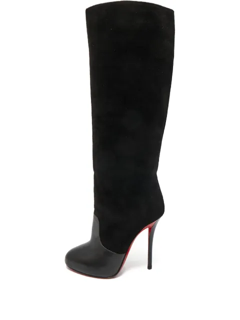 Christian Louboutin Pre-Owned 120mm suede over-the-knee boots