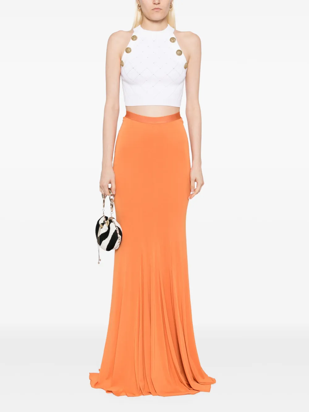 Herve L. Leroux fishtail skirt - Oranje