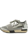 Balenciaga Pre-Owned metallic leather sneakers - Silver