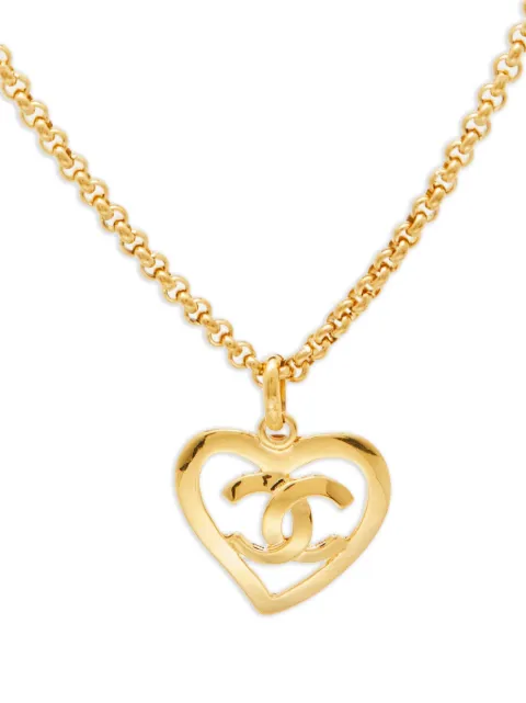 CHANEL Pre-Owned 1900 heart-pendant necklace