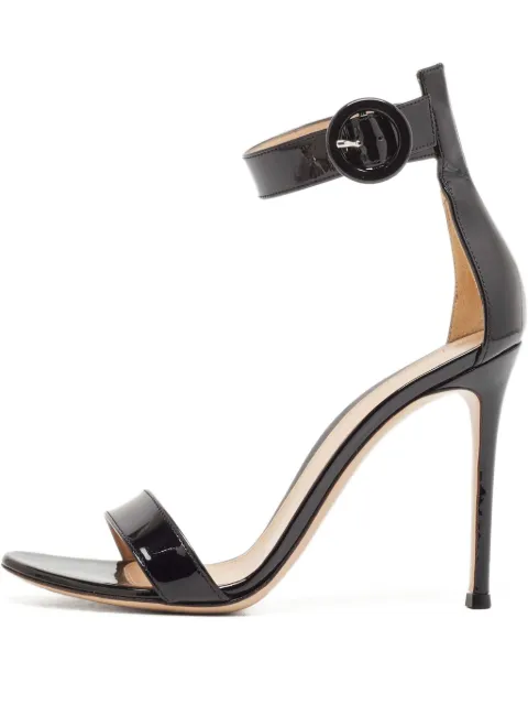 Gianvito Rossi pre-owned 105mm patent-finish leather sandals 