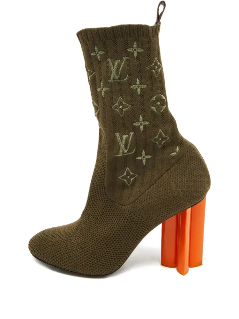 Louis Vuitton Pre-Owned 90mm Monogram ankle boots 