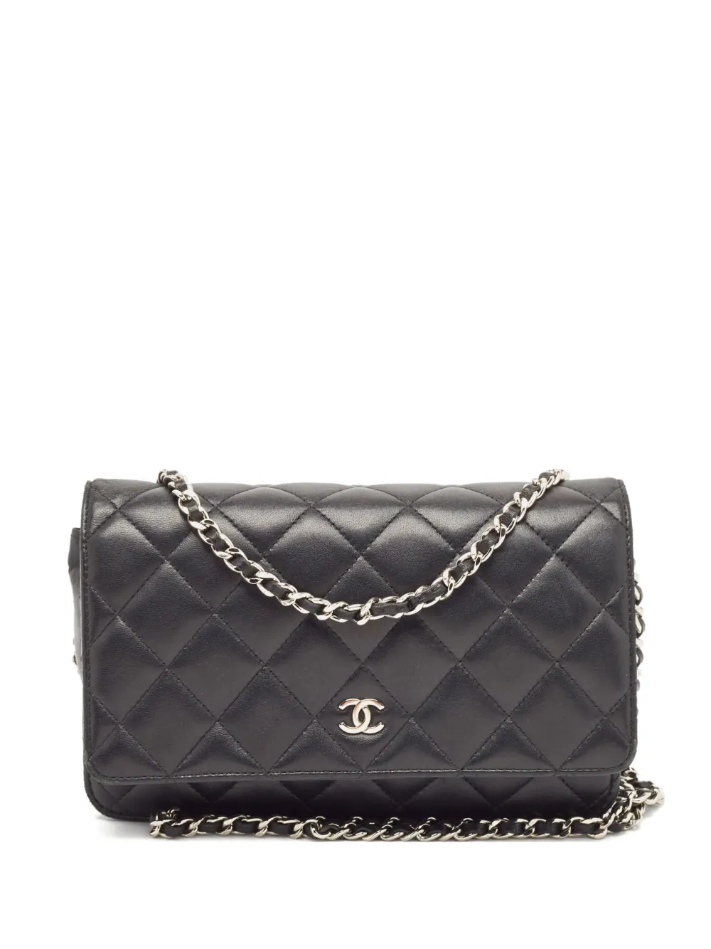CHANEL Pre-Owned ココマーク チェーンウォレット - ブラック CHANEL Pre-Owned ココマーク チェーンウォレット - ブラック
