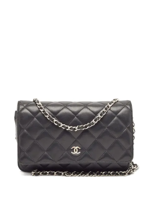 CHANEL Pre-Owned Interlocking CC-logo wallet on chain 