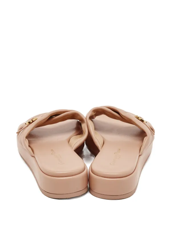 Gianvito Rossi 2024 プラットフォーム サンダル | ニュートラル