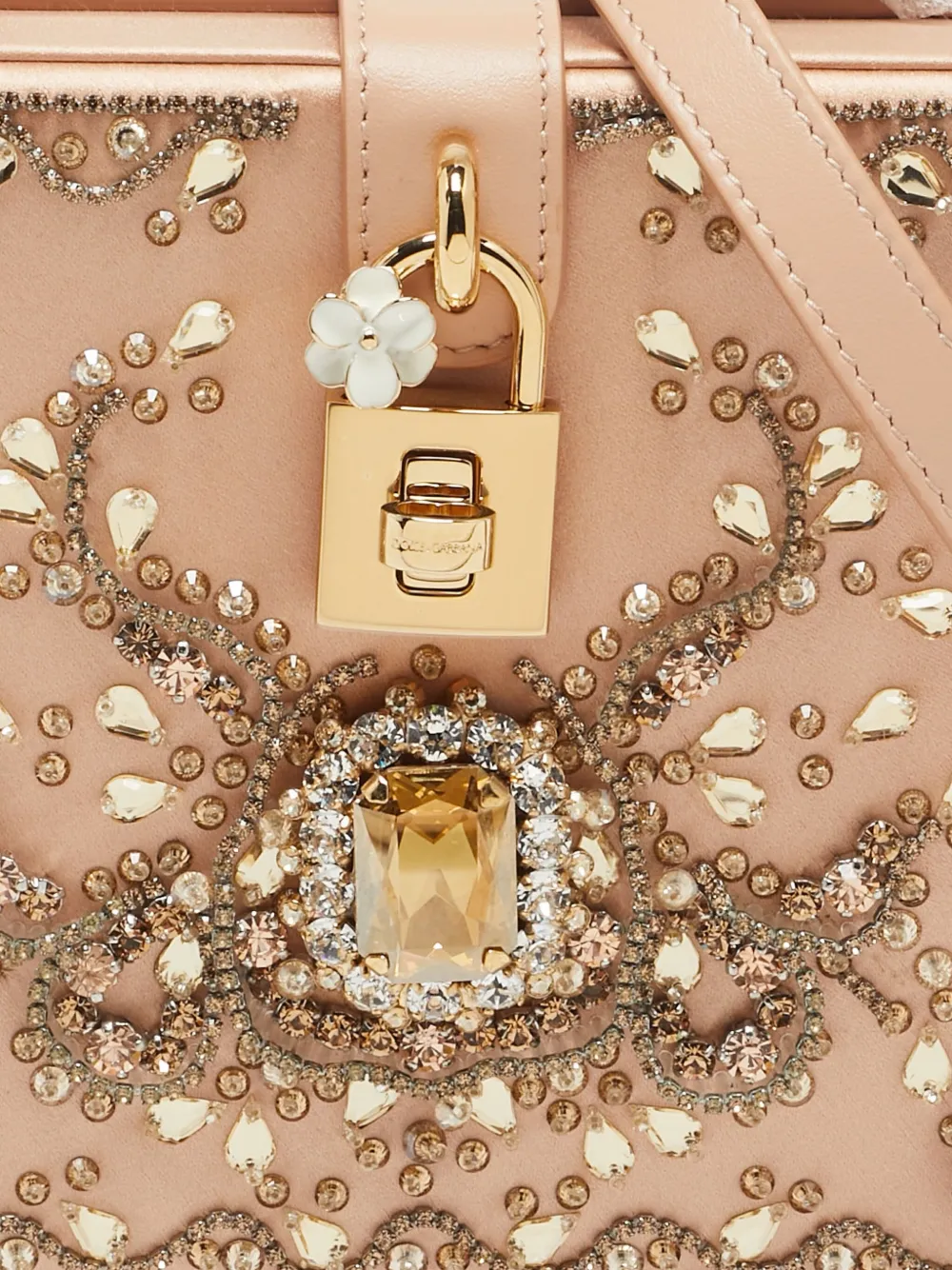 Dolce & Gabbana Pre-Owned Borsa tote in raso con cristalli | Image 5
