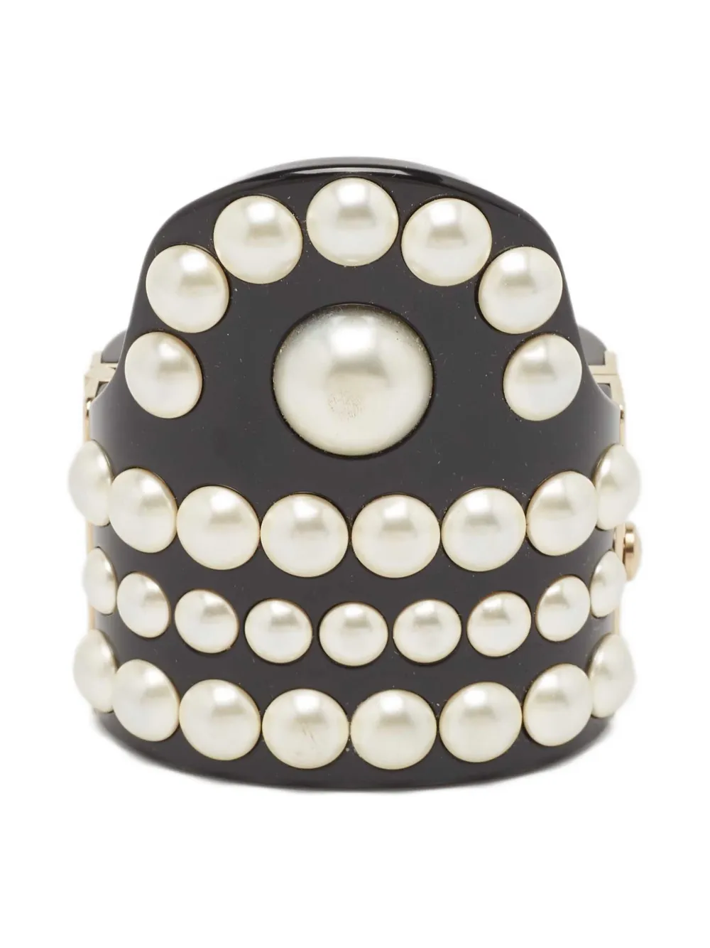 CHANEL Pre-Owned 2024 pearl-embellished bracelet | Black | Image 1
