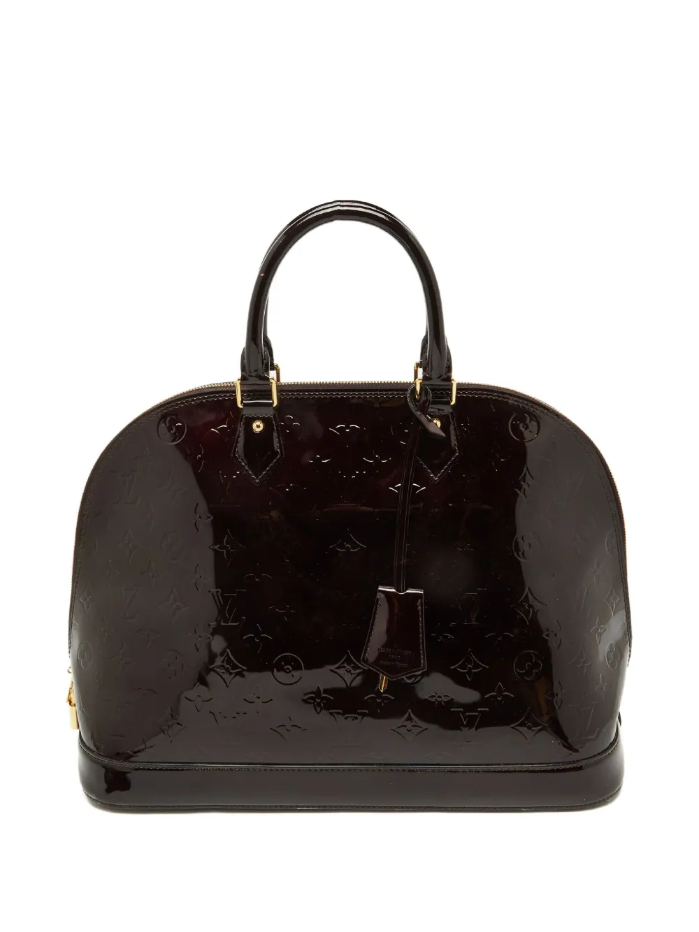 Louis Vuitton Pre-Owned patent-leather monogram bag | Red | Image 1