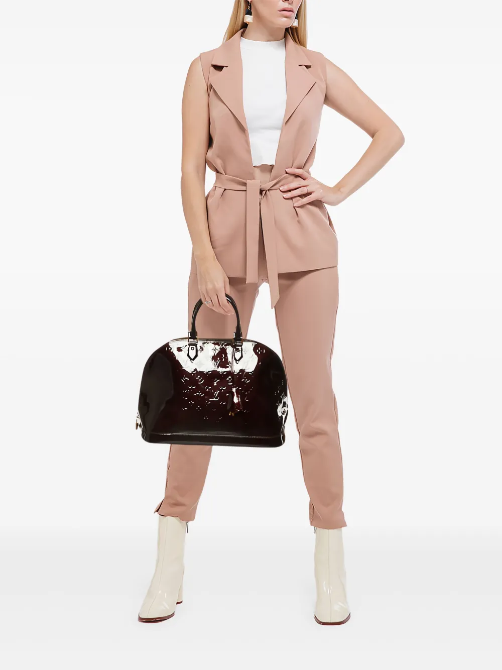 Louis Vuitton Pre-Owned patent-leather monogram bag | Pre-Owned | Image 2