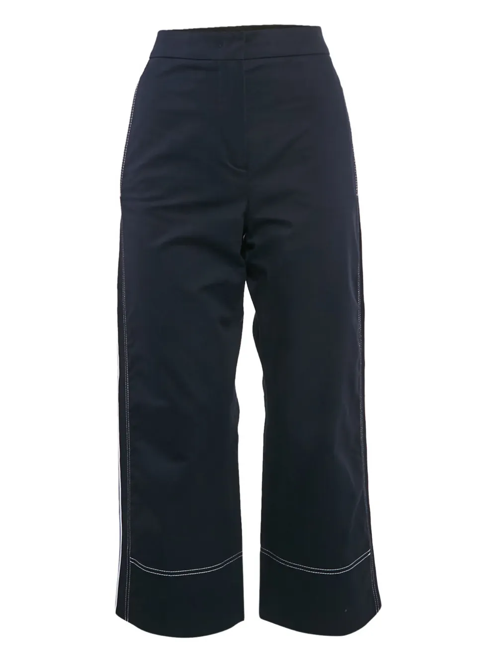 Sportmax Vintage Pantaloni con banda laterale - Blu