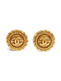 CHANEL Pre-Owned Interlocking CC earrings - Gold