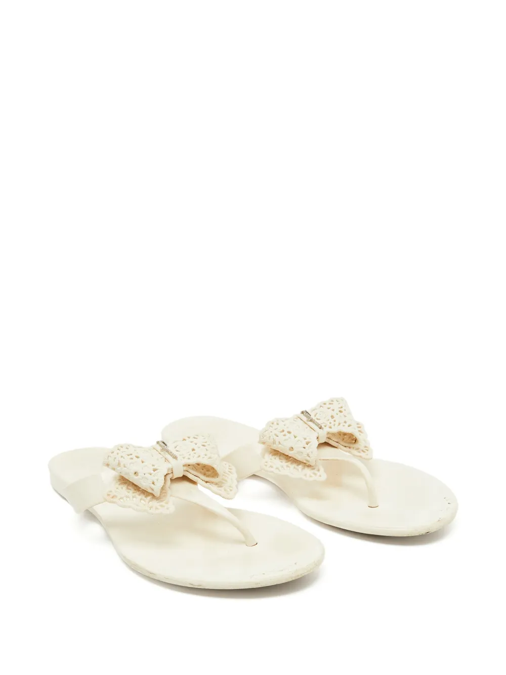 Ferragamo Pre-Owned bow-detail flat sandals | Image 2