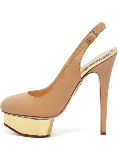 Charlotte Olympia Pumps platform con cinturino posteriore