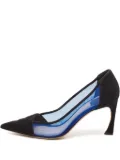 Christian Dior Pre-Owned mesh-panelled pointed-toe pumps - Black