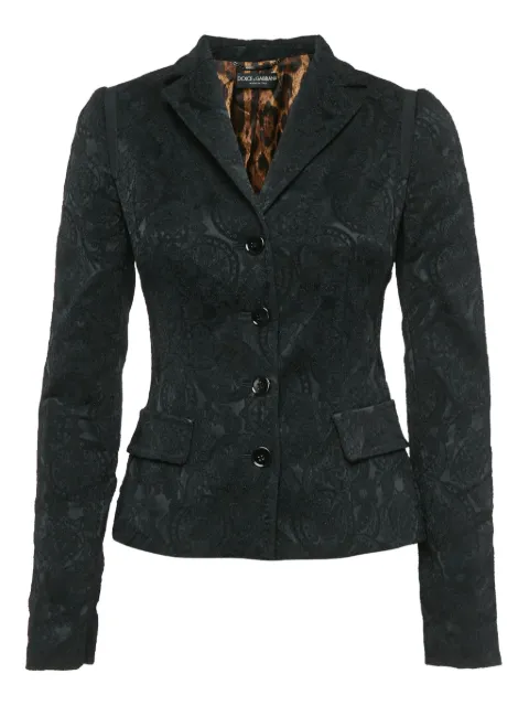 Dolce & Gabbana Pre-Owned patterned-jacquard blazer