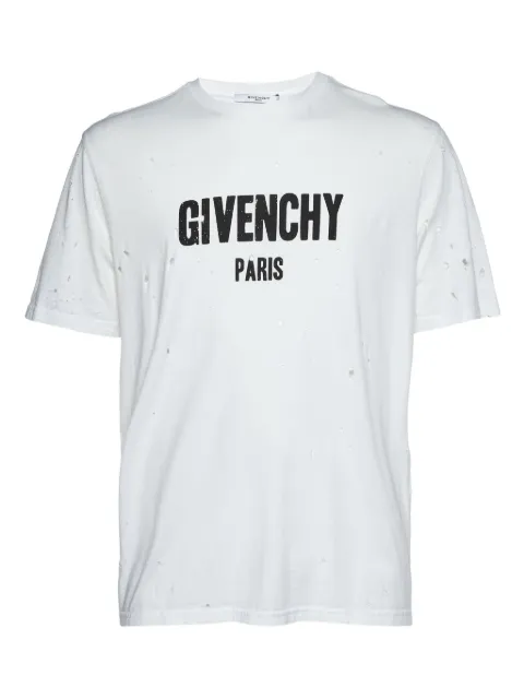 Givenchy Pre-Owned تيشيرت جرافيك بتصميم ممزق