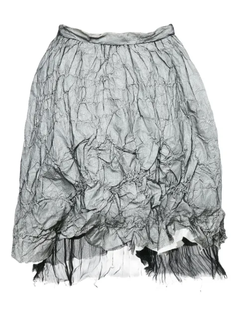 Fendi Pre-Owned crinkled tulle mini skirt