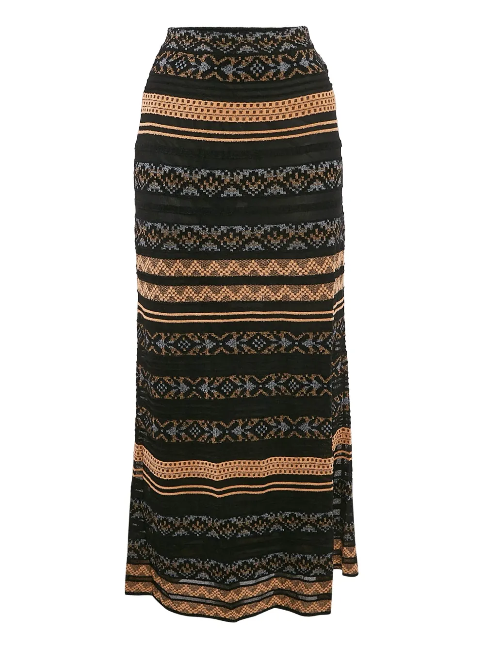 Missoni Pre-Owned knitted maxi skirt | Black | Image 1
