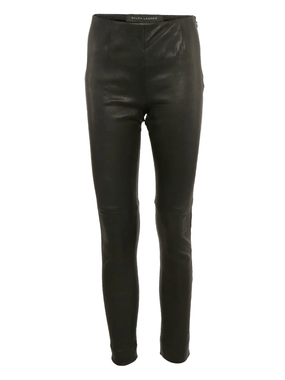 Polo Ralph Lauren Vintage high-waisted leather leggings | Black | Image 1