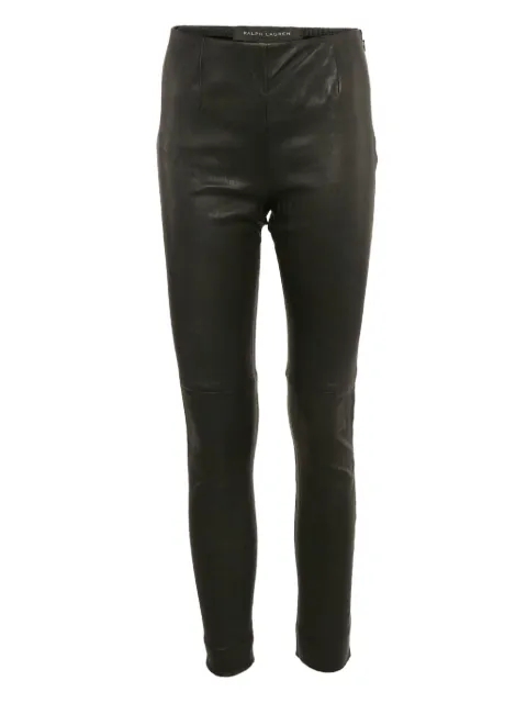 Polo Ralph Lauren Vintage high-waisted leather leggings