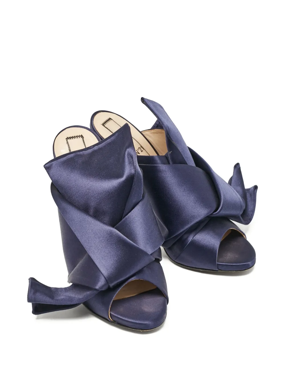 Nº21 Pre-owned 130 mm satijnen sandalen - Blauw