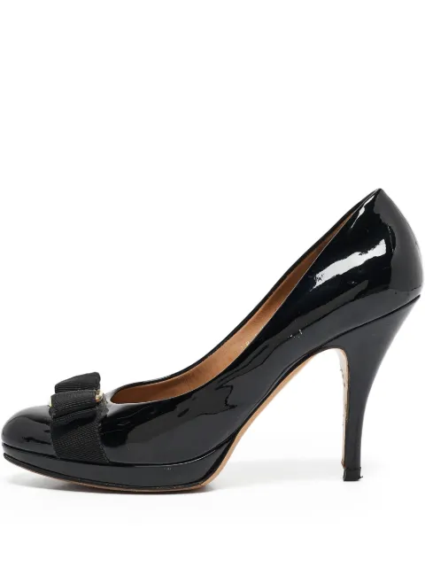 Ferragamo Pre-Owned patent-finish pumps