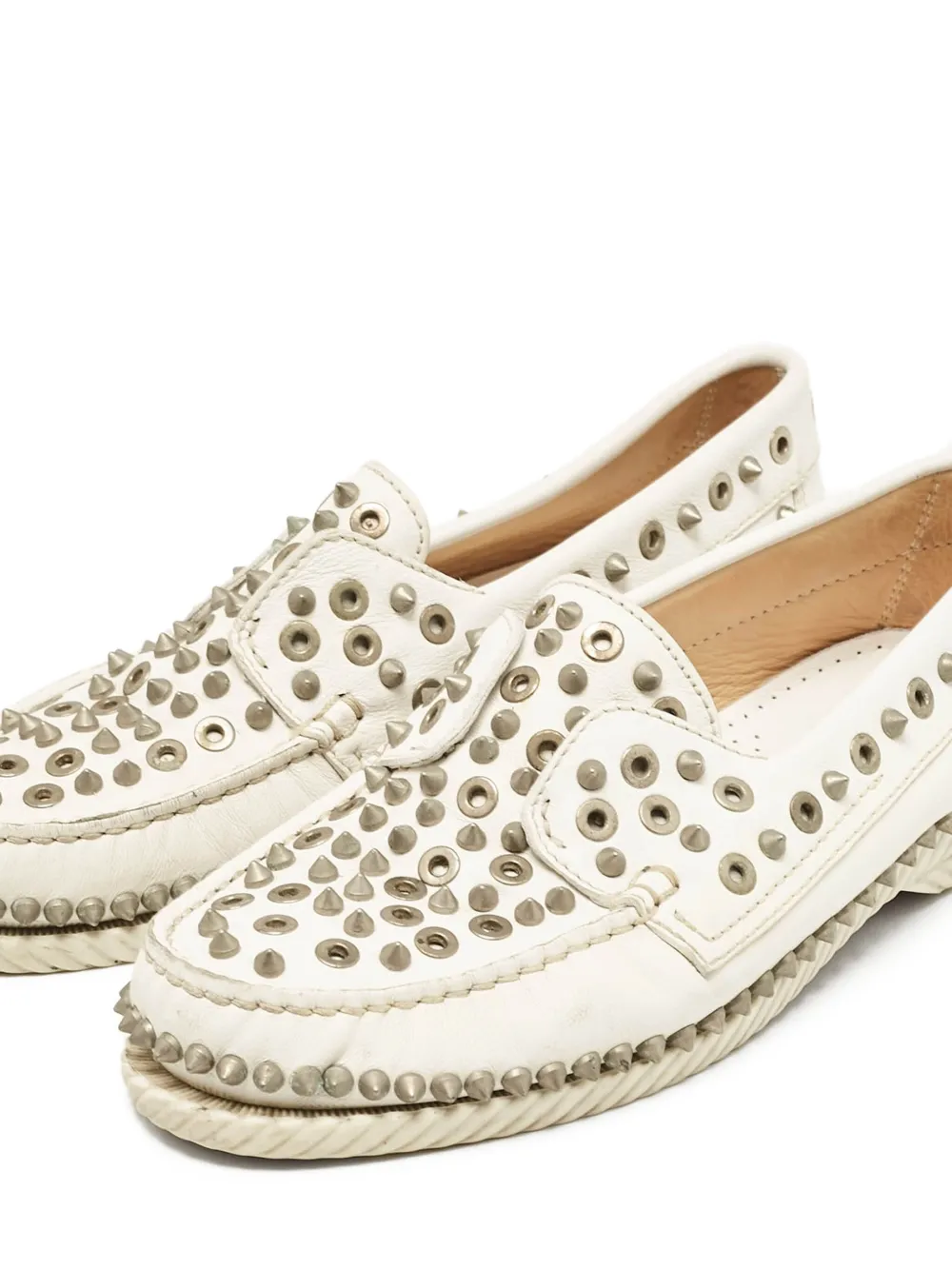 Christian Louboutin Pre-Owned Yacht loafers - Wit