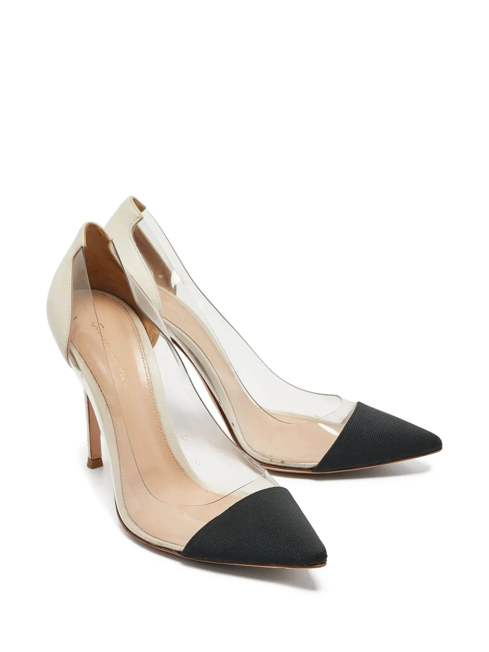 Gianvito Rossi pre-owned 90mm Plexi pointed-toe pumps | Image 2