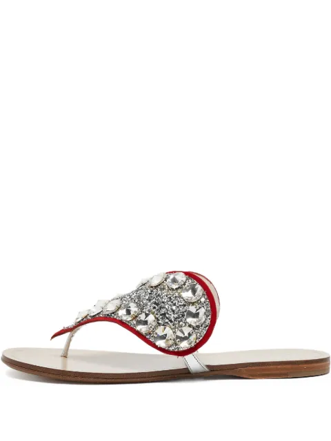 Miu Miu Pre-Owned crystal-embellished sandals