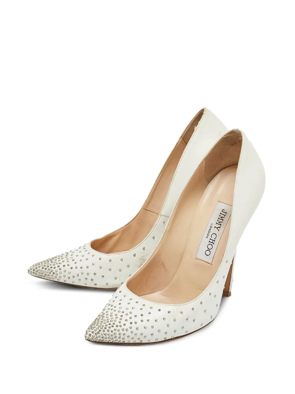 Jimmy Choo Pre-Owned 110mm Romy stud-embellished leather pumps | Image 2