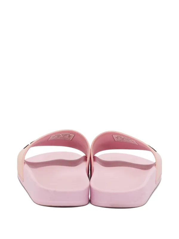Balenciaga Pre-Owned Logo Slides | Pink | FARFETCH