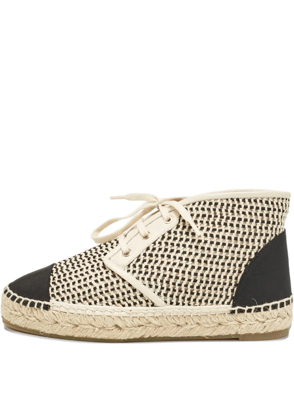 CHANEL Pre-Owned 2024 woven espadrille sneakers | Neutrals | Image 1
