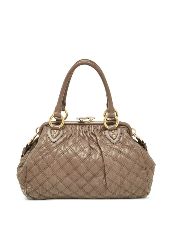 Marc Jacobs Vintage キルティング レザーハンドバッグ | ブラウン