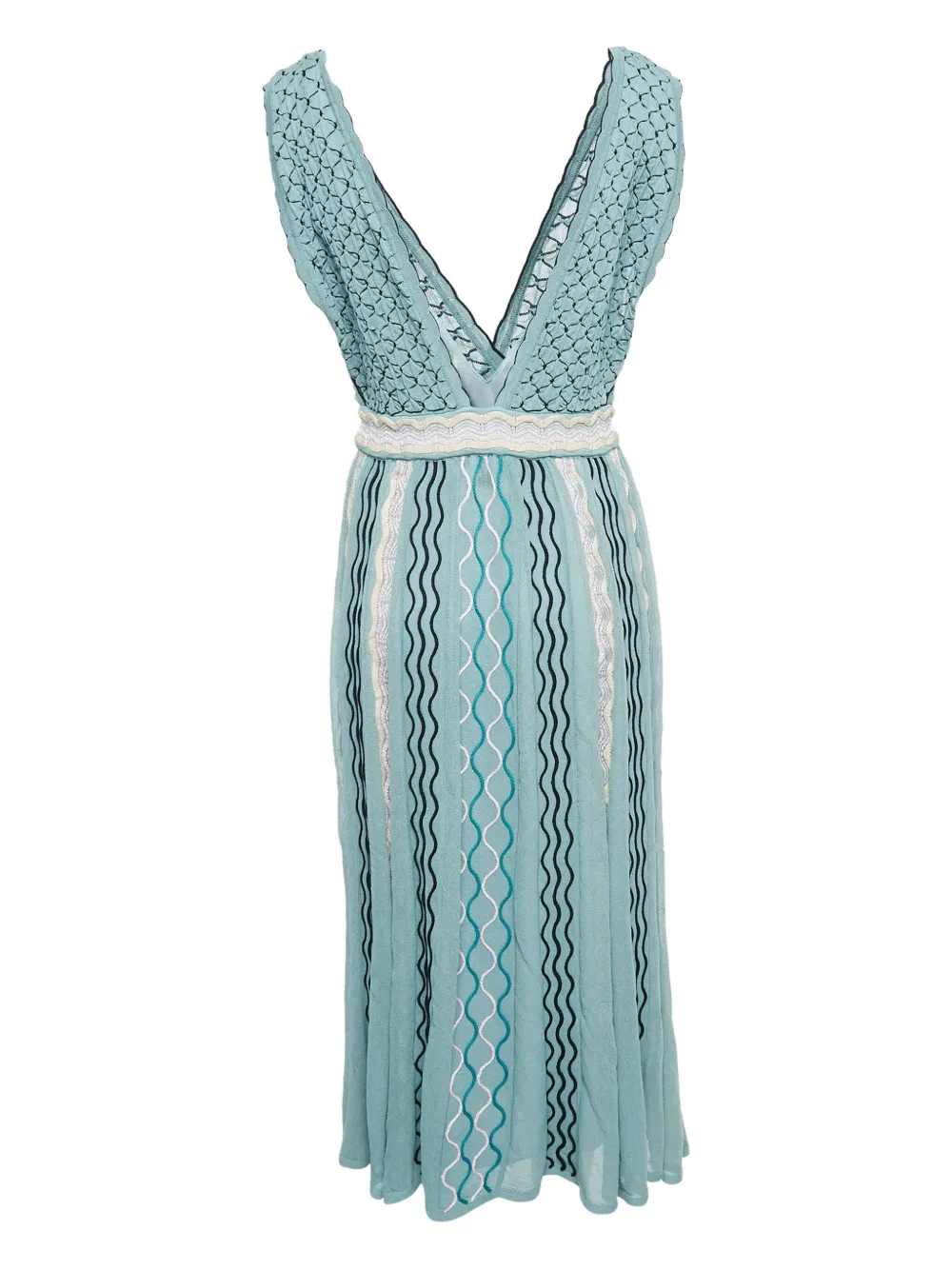 Missoni Pre-Owned Midi-jurk met patroon - Blauw