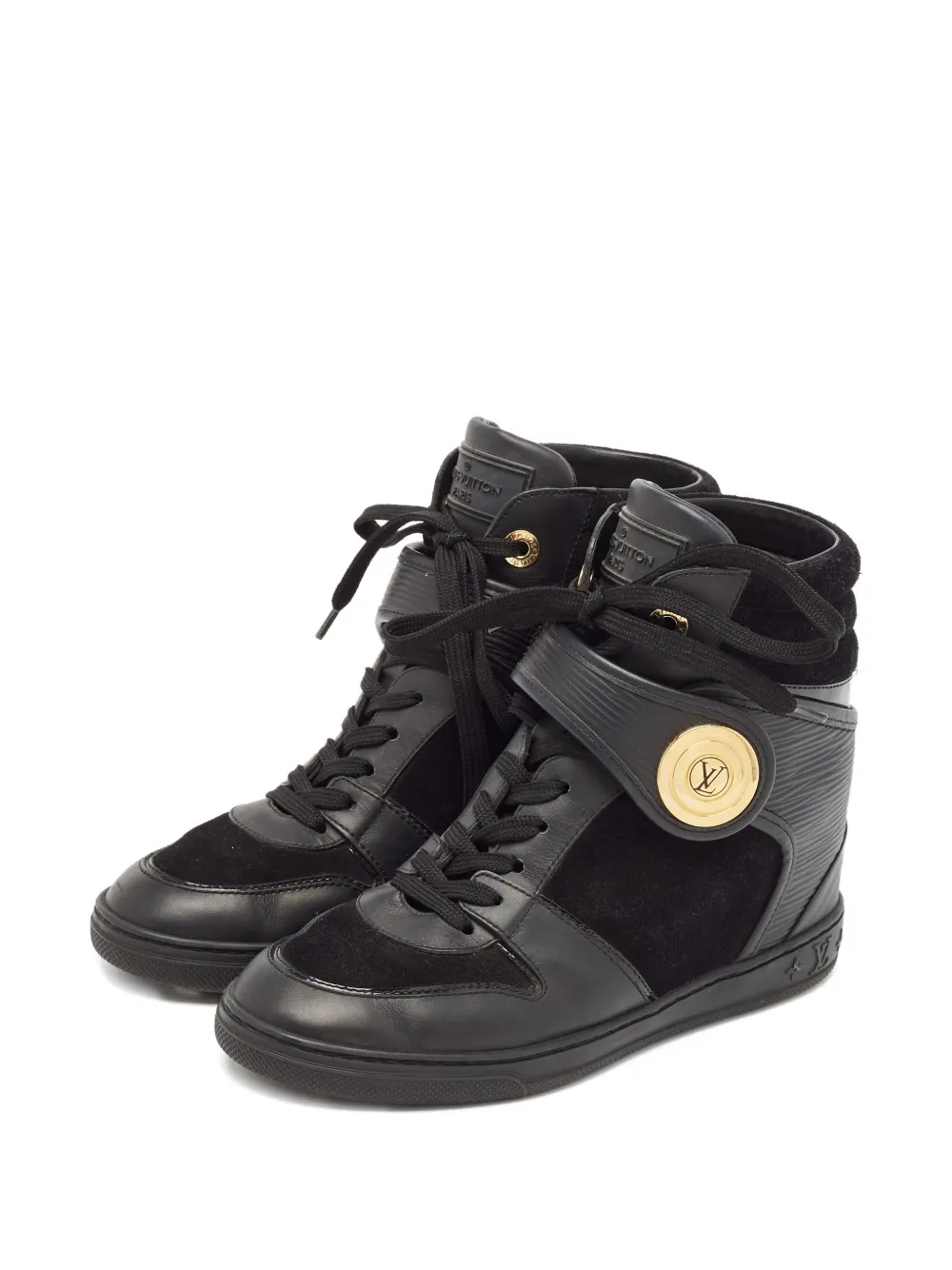 Louis Vuitton Pre-Owned Leren sneakers - Zwart