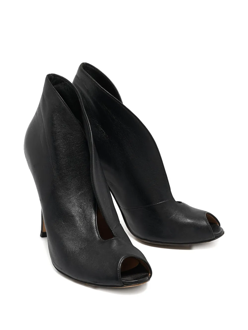 Gianvito Rossi leather peep toe boots | Image 2
