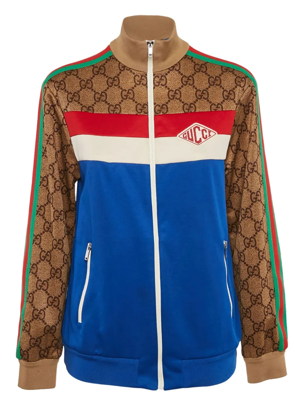 Gucci Pre-Owned GG トラックジャケット - ブラウン Gucci Pre-Owned GG トラックジャケット - ブラウン