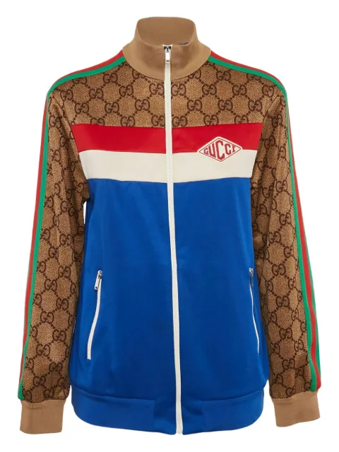 Gucci Pre-Owned chamarra deportiva con motivo GG