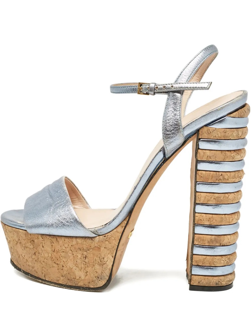 Pre-owned Gucci 2024 Cork Platform Sandals