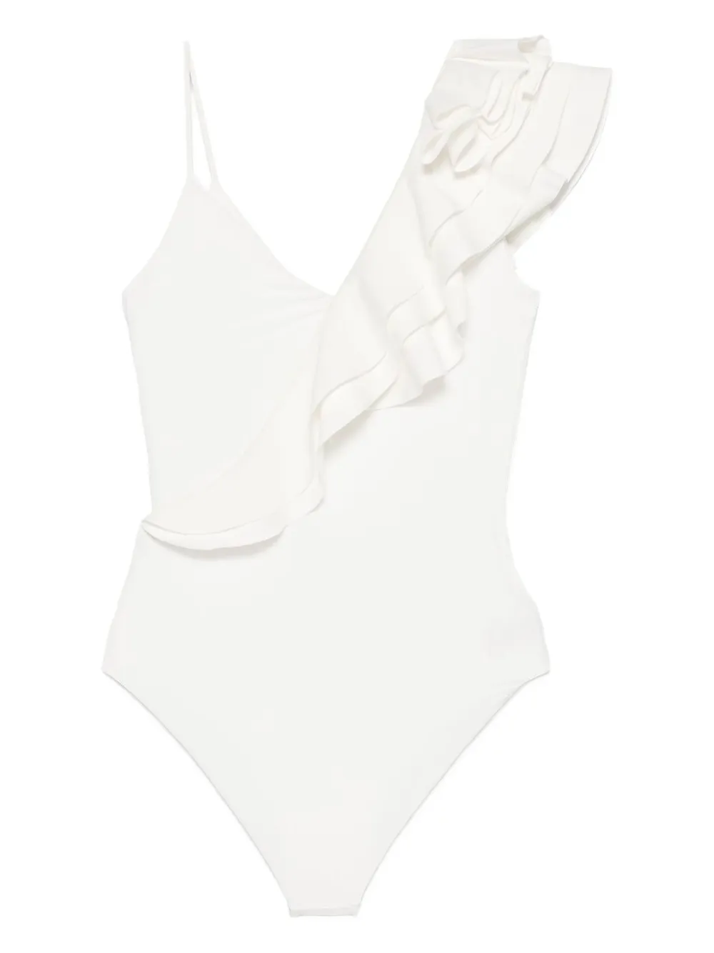 Maygel Coronel ruffled asymmetric swimsuit | One-Pieces | Image 2