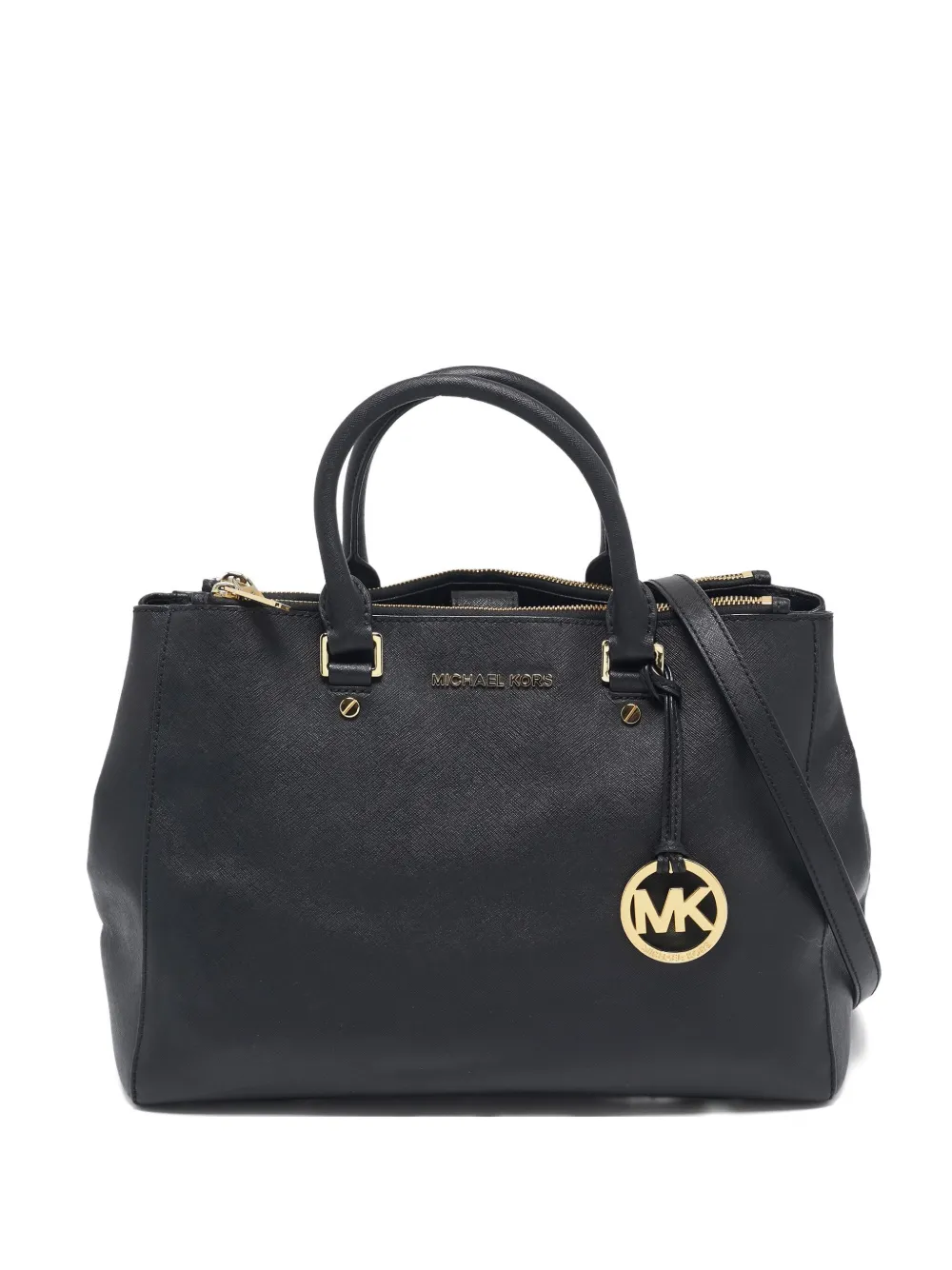 Michael Kors Vintage 2024 Sutton ハンドバッグ - ブラック Michael Kors Vintage 2024 Sutton ハンドバッグ - ブラック