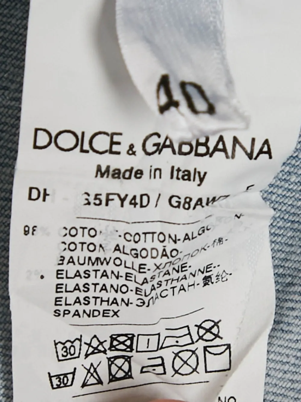 Pre-owned Dolce & Gabbana Crown-logo Shirt In Blue