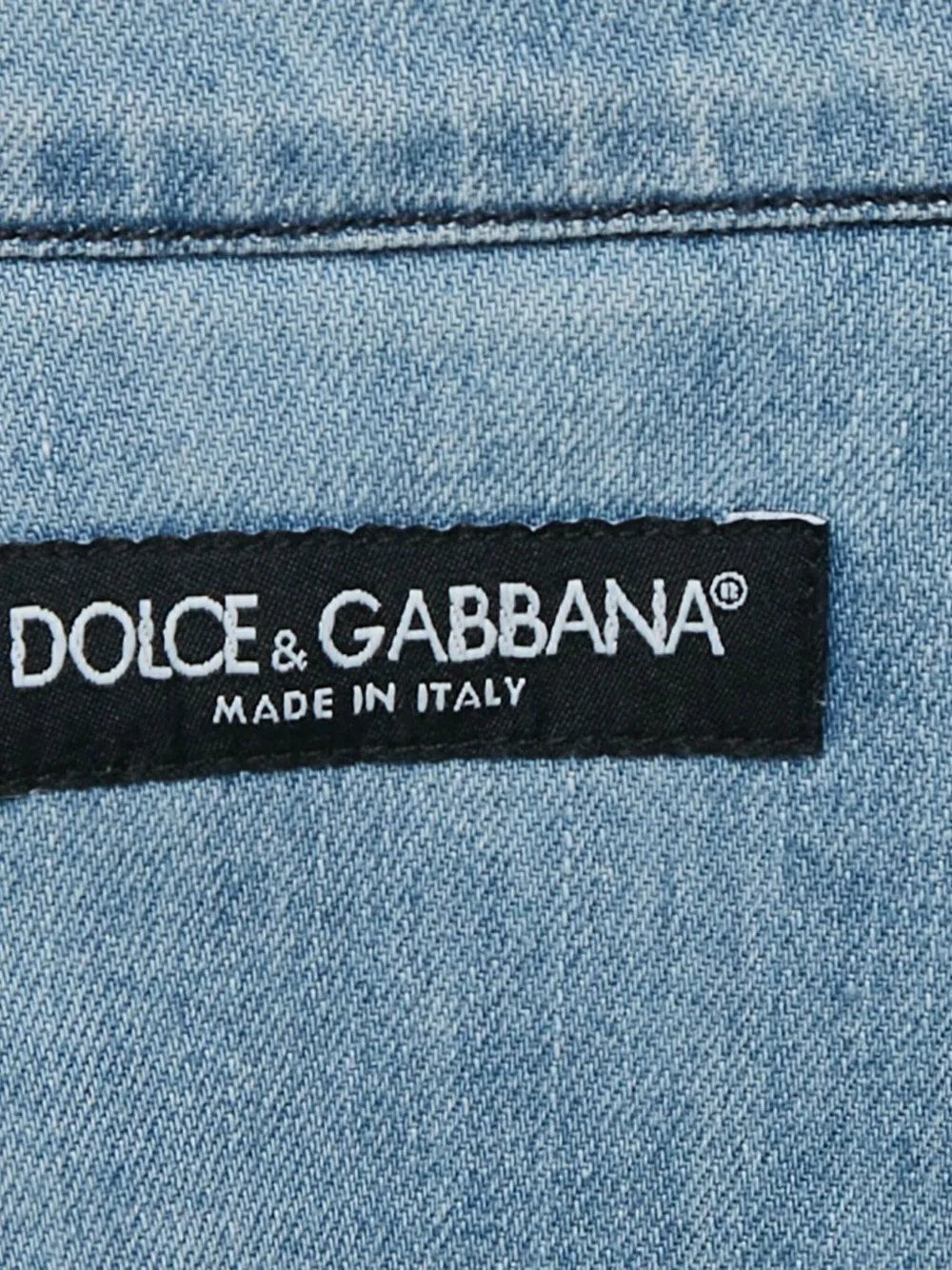 Pre-owned Dolce & Gabbana Crown-logo Shirt In Blue