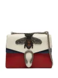 Gucci Pre-Owned Bee-embellishment leather shoulder bag - White