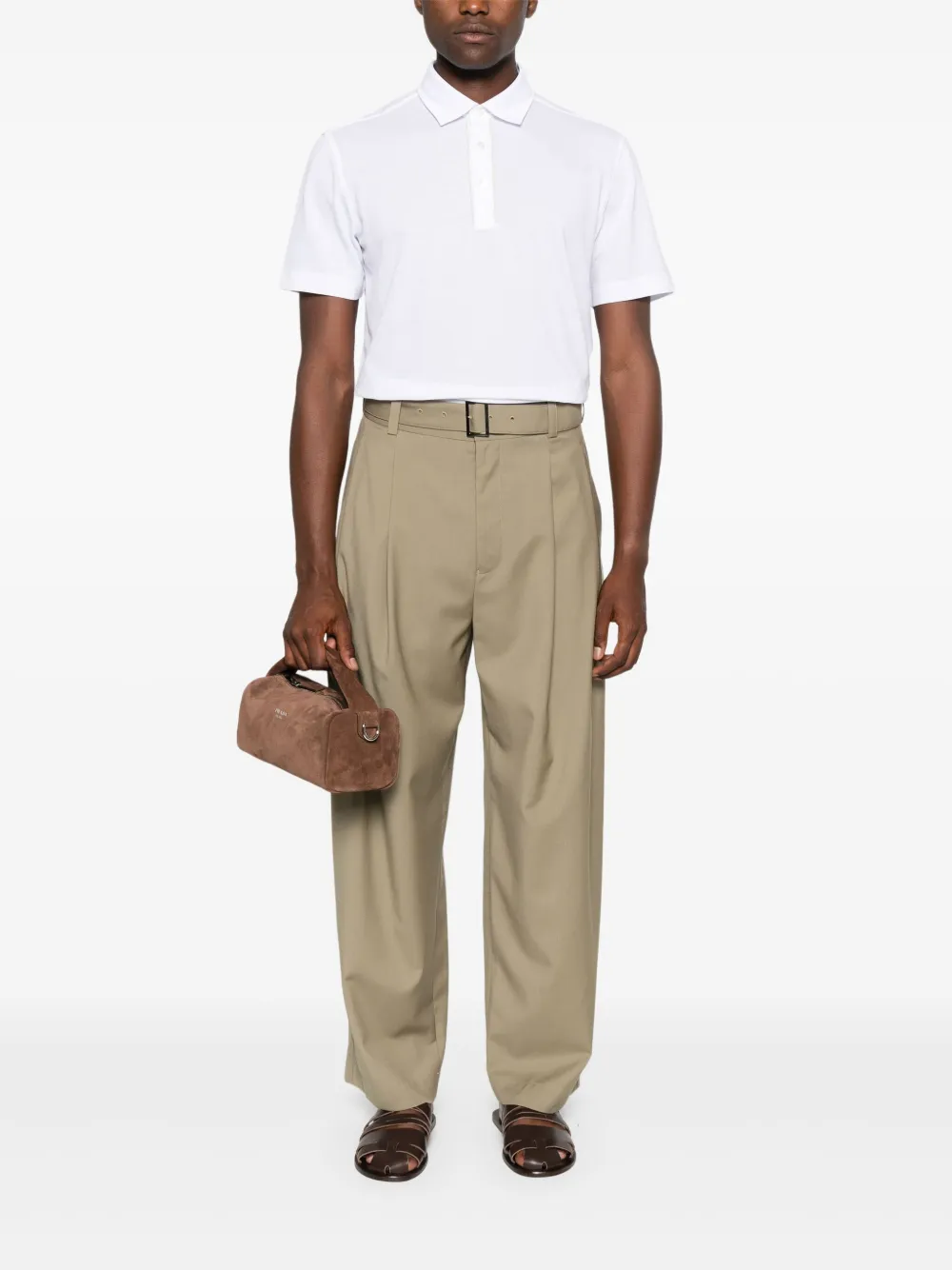 Zegna Katoenen poloshirt - Wit