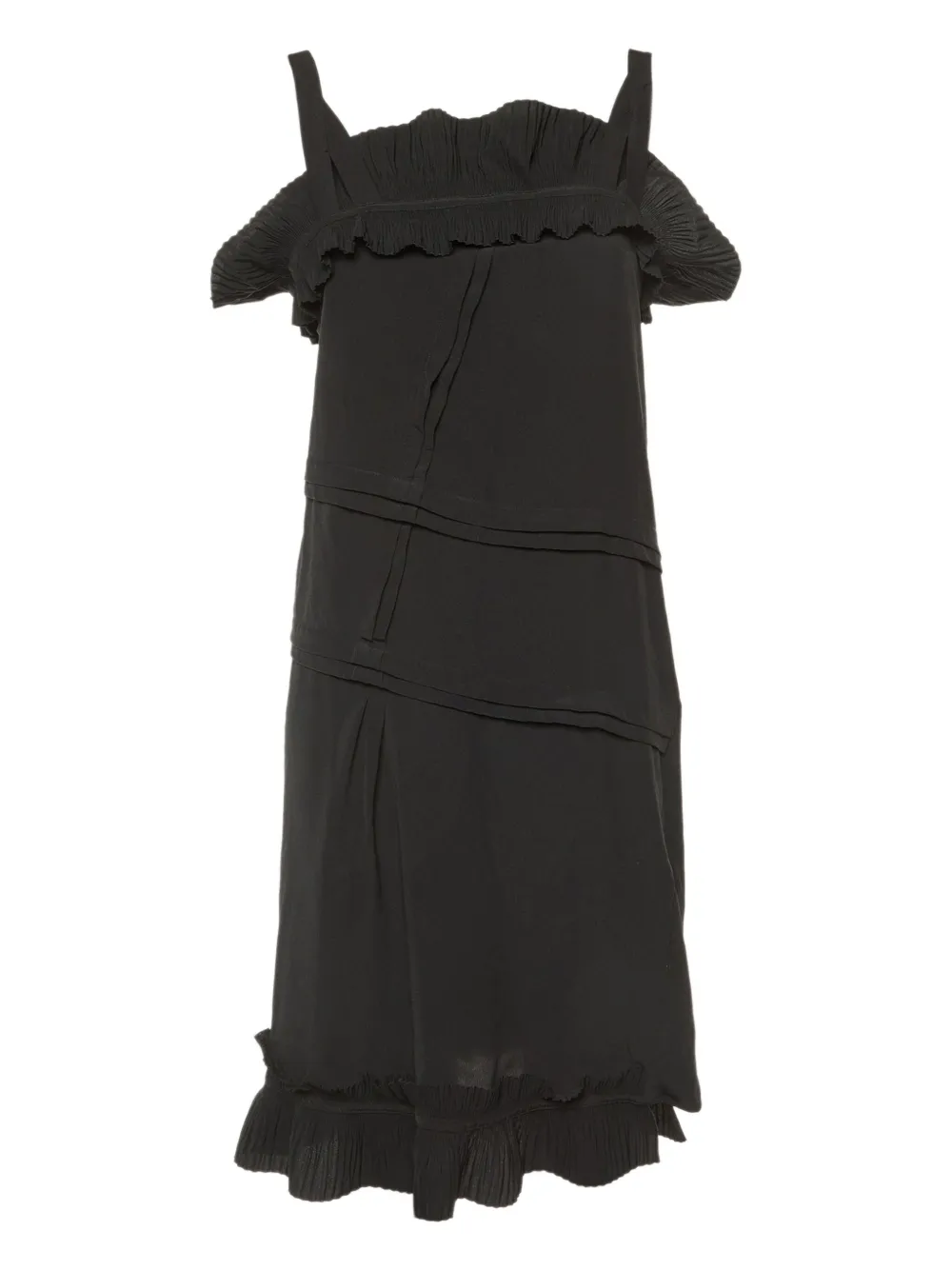 Marni Pre-Owned ruffled strap dress | Black | Image 1